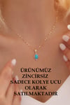 14 Ayar Altın Gösterişli Firuze Kolye Ucu