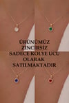 14 Ayar Altın Tek Taş Kolye Ucu