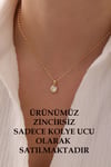 14 Ayar Altın Tek Taş Kolye Ucu