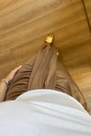 Açık Kahve Drape Detaylı Modal Etek