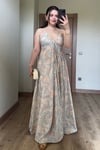 Drape Detaylı Şifon Elbise