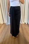 Füme Drape Detaylı Modal Etek