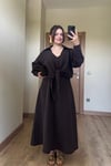 Kemerli Kloş Elbise