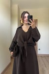 Kemerli Kloş Elbise