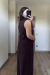 Mürdüm Tensel Bluz Pantolon Takım