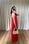 Nar Çiçeği Tensel Elbise