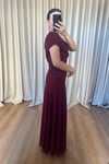 Tek Omuz Drape Yaka Siena Elbise