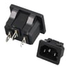IC-212B C14 Power Soket Erkek Kulaksız As-04