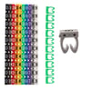 PowerMaster 0-9 Dijital Kodlu Renkli Kablo İşaretleyici 4mm