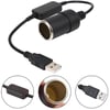 Powermaster PM-5726 USB 2.0 Siyah 5 Volt 2 Amper To 12 Volt 800mAh Araç Çakmaklığına Çevirici