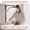 Trled F-700B Katlanabilir Ayaklı ve Tekerlekli Siyah Güzellik Salonu Lambası