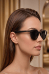 165 EXELİNE COL OVAL SERİ POLARİZE UV 400 YANSIMA GİDERME PREMİUM KADIN GÜNEŞ GÖZLÜĞÜ 51*19*135