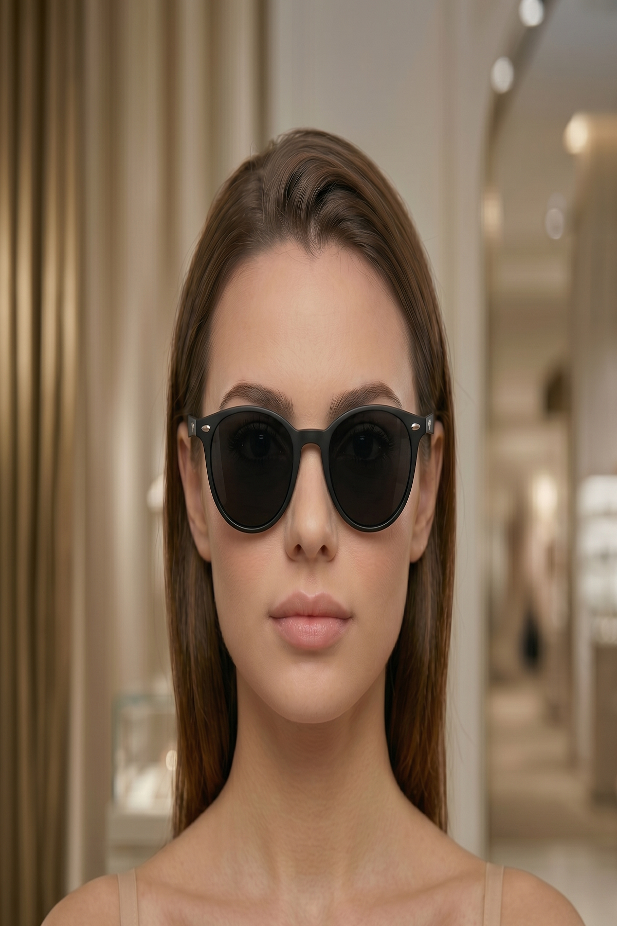 165 EXELİNE COL OVAL SERİ POLARİZE UV 400 YANSIMA GİDERME PREMİUM KADIN GÜNEŞ GÖZLÜĞÜ 51*19*135