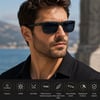 COL 108 Seri Polarize Erkek Güneş Gözlüğü-Kırılmaz Çerçeve-Polarize-UV400-Anti Refle 3 lü Koruma 53*18*132 Ekartman