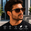 COL 119 Premium Seri Rb Model Polarize Erkek Güneş Gözlüğü-Polarize-UV400-Anti Refle 3 lü Koruma 53*18*132 Ekartman