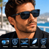 COL 119 Premium Seri Rb Model Polarize Erkek Güneş Gözlüğü-Polarize-UV400-Anti Refle 3 lü Koruma 53*18*132 Ekartman