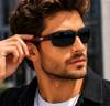 COL 124 Seri Polarize Erkek Güneş Gözlüğü-Kırılmaz Çerçeve-Polarize-UV400-Anti Refle 3lü Koruma 62*16*130 Ekartman