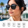 COL 127 Yeni Premium Seri Polarize Kadın Güneş Gözlüğü-Polarize-UV400-Anti Refle 3lü Koruma 50*21*145 Ekartman