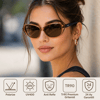 COL 140 Yeni Premium Seri Polarize Kadın Güneş Gözlüğü-Polarize-UV400-Anti Refle 3lü Koruma 58*15*145 Ekartman