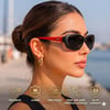 COL 140 Yeni Premium Seri Polarize Kadın Güneş Gözlüğü-Polarize-UV400-Anti Refle 3lü Koruma 58*15*145 Ekartman