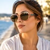 COL 141 Yeni Premium Seri Polarize Kadın Güneş Gözlüğü-Polarize-UV400-Anti Refle 3lü Koruma 46*18*145 Ekartman