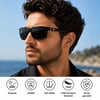 COL 145 Yeni Premium Seri Polarize Erkek Güneş Gözlüğü-Polarize-UV400-Anti Refle 3lü Koruma 63*18*130 Ekartman
