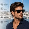 COL 150 Yeni Premium Seri Polarize Erkek Güneş Gözlüğü-Polarize-UV400-Anti Refle 3lü Koruma 55*18*132 Ekartman
