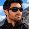 COL 156 Yeni Premium Spor Seri Polarize Erkek Güneş Gözlüğü-Polarize-UV400-Anti Refle 3lü Koruma 62*15*140 Ekartman