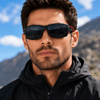 COL 156 Yeni Premium Spor Seri Polarize Erkek Güneş Gözlüğü-Polarize-UV400-Anti Refle 3lü Koruma 62*15*140 Ekartman