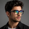 PO351-C1 POLARİZE GÜNEŞ ANTİFAR 2 KLİPSLİ+ YEŞİL ANTİ REFLELİ MAVİ IŞIK KORUMALI ULTRA PREMİUM ERKEK GÖZLÜK 55 EKARTMAN