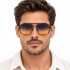 Rapsodi R503 C5 Magnum Seri Ultra Premium Erkek Güneş Gözlüğü- %100 UV400- Mavi Anti Refle Degrade 58 Ekartman