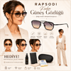 Rapsodi R569 Ultra Premium Kadın Güneş Gözlüğü- %100 UV400- Anti Refle Korumalı 52 Ekartman