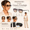 Rapsodi R569 Ultra Premium Kadın Güneş Gözlüğü- %100 UV400- Anti Refle Korumalı 52 Ekartman