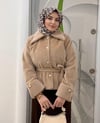 Double Manşet Kısa Ceket Kaban