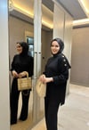 Omuz Düğmeli Triko Takım