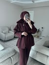 Sare Yaka Kürklü Scuba Takım