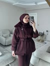 Sare Yaka Kürklü Scuba Takım