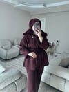 Sare Yaka Kürklü Scuba Takım