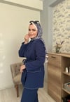 Taş İşlemeli Ceket Takım