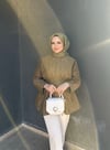 Taş İşlemeli Trençkot