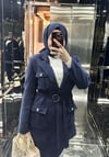 Tüvit Kemerli Ceket