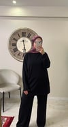 Fatmanurmarka tunik bol pantolon Modal kumaş takım siyah