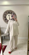 Fatmanurmarka tunik bol pantolon takım krem