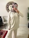 Fatmanurmarka tunik bol pantolon takım krem