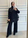 FLOVER PANTALON TAKIM SİYAH