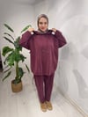 MODAL KUMAŞ SPOR KAPŞONLU TAKIM BORDO