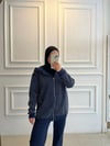 TAŞLI KAPŞONLU 3 İPLİK PANTALONLU TAKIM LACİVERT