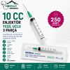 Berika 10 cc 3 Parça Yeşil Uçlu Enjektör