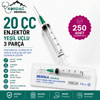 Berika 20 cc 3 Parça Yeşil Uçlu Enjektör