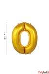 0 - Rakam 76 Cm. Gold Folyo Balon